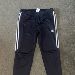 Adidas Women Dark grey Joggers with White Stripes